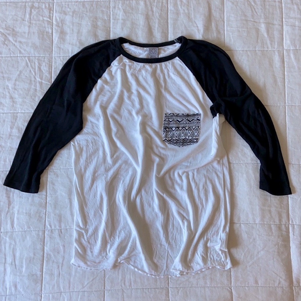 Empyre 3/4 Sleeve Tribal Pocket Baseball Tee